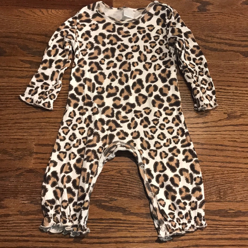 Animal print romper